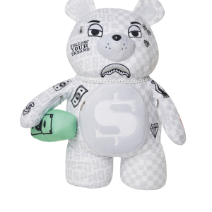 SPLIT THE CHECK (PEARL) MONEYBEAR TEDDYBEAR BACKPACK