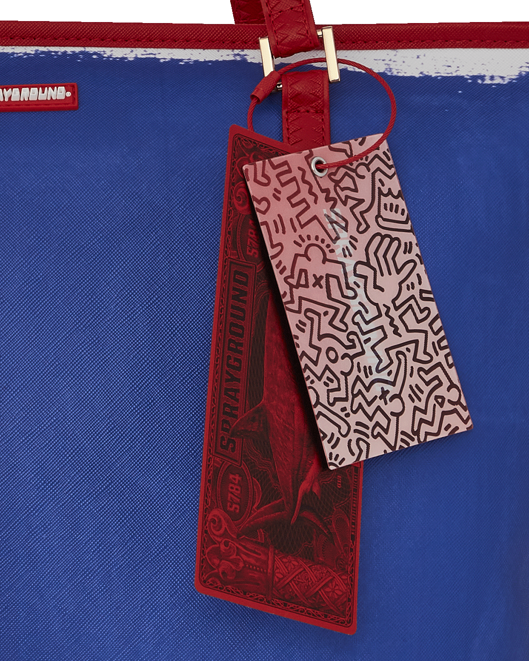 KEITH HARING THE BIG BLUE PURSE ART TOTE - Image 15